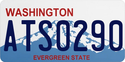 WA license plate ATS0290