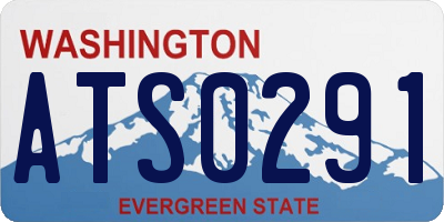 WA license plate ATS0291