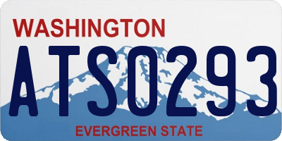 WA license plate ATS0293