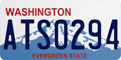 WA license plate ATS0294