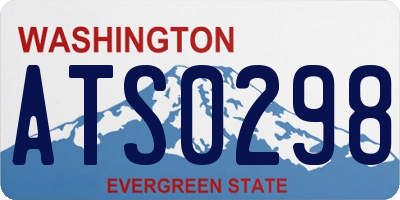 WA license plate ATS0298