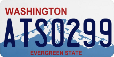 WA license plate ATS0299