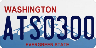 WA license plate ATS0300