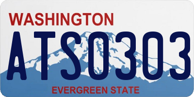 WA license plate ATS0303