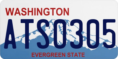 WA license plate ATS0305