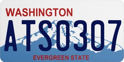 WA license plate ATS0307