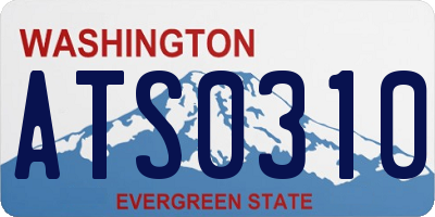 WA license plate ATS0310