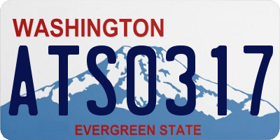 WA license plate ATS0317