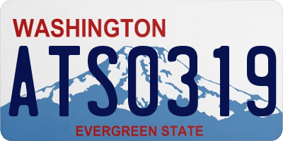 WA license plate ATS0319