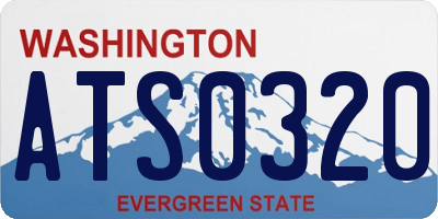 WA license plate ATS0320