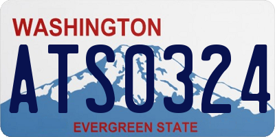WA license plate ATS0324