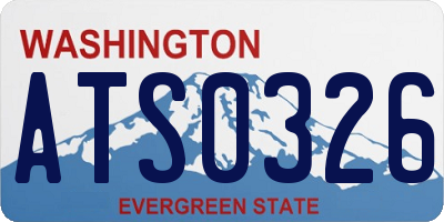WA license plate ATS0326