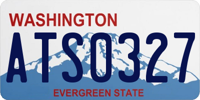 WA license plate ATS0327