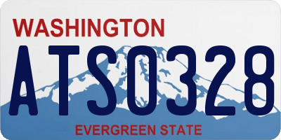 WA license plate ATS0328