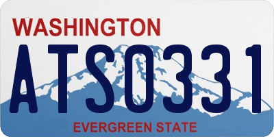 WA license plate ATS0331