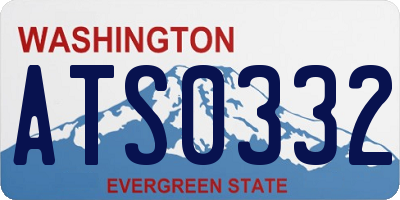 WA license plate ATS0332