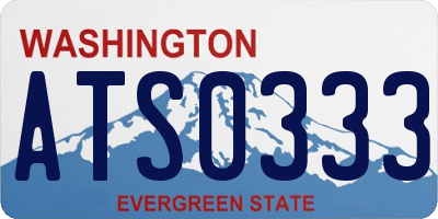 WA license plate ATS0333