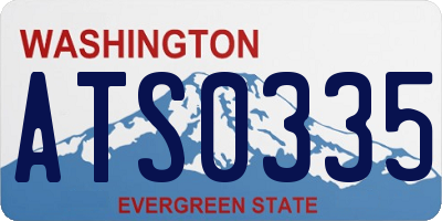 WA license plate ATS0335