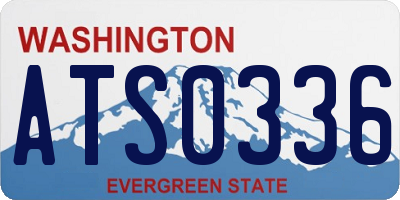 WA license plate ATS0336