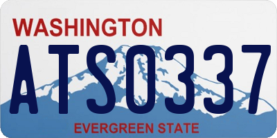 WA license plate ATS0337