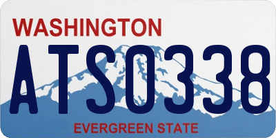 WA license plate ATS0338