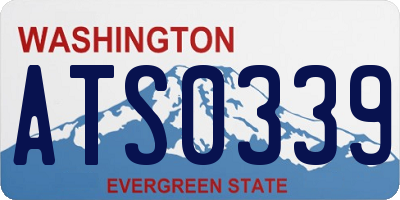 WA license plate ATS0339