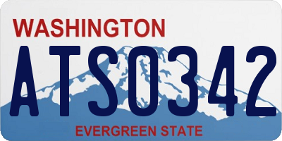 WA license plate ATS0342