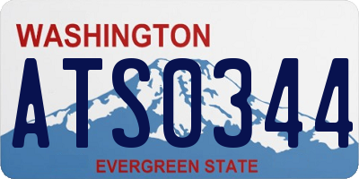 WA license plate ATS0344