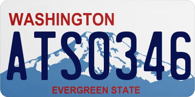 WA license plate ATS0346