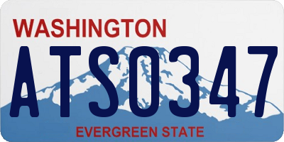 WA license plate ATS0347