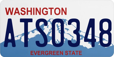 WA license plate ATS0348