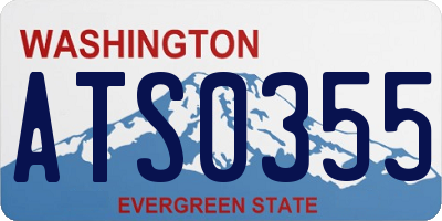 WA license plate ATS0355