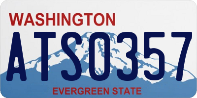 WA license plate ATS0357