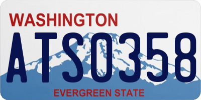 WA license plate ATS0358