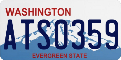WA license plate ATS0359