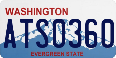 WA license plate ATS0360