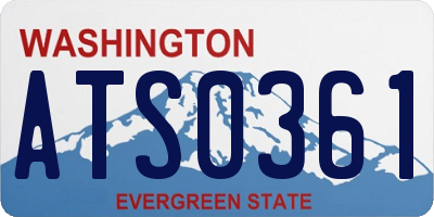 WA license plate ATS0361