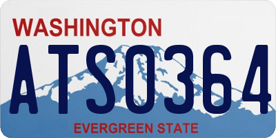 WA license plate ATS0364