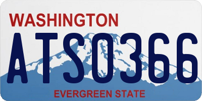 WA license plate ATS0366