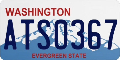 WA license plate ATS0367