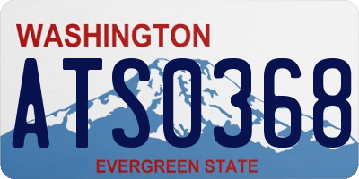 WA license plate ATS0368