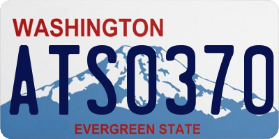 WA license plate ATS0370