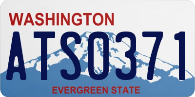 WA license plate ATS0371