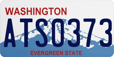 WA license plate ATS0373