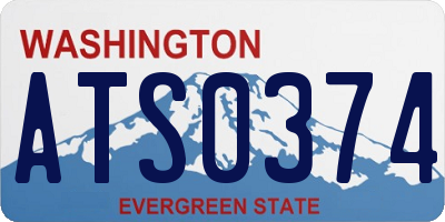 WA license plate ATS0374