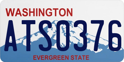 WA license plate ATS0376