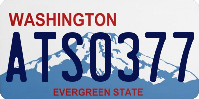 WA license plate ATS0377