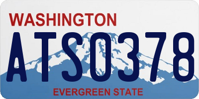 WA license plate ATS0378