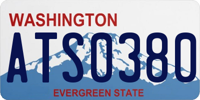 WA license plate ATS0380