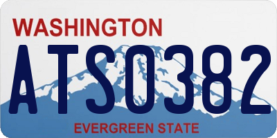 WA license plate ATS0382